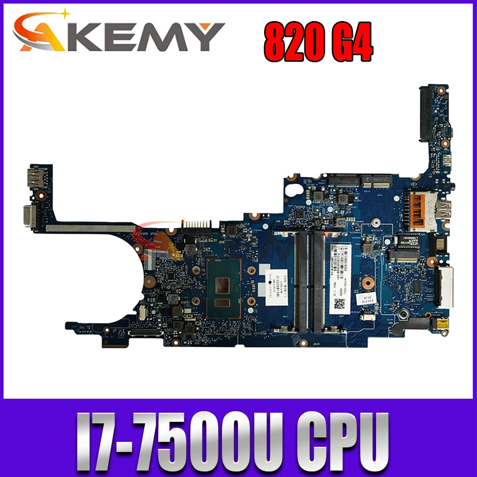 

For HP EliteBook 820 G4 HSN-I01C Laptop Motherboard 914273-601 914273-001 914273-501 6050A2854201-MB-A01 With I7-7500U Tested OK