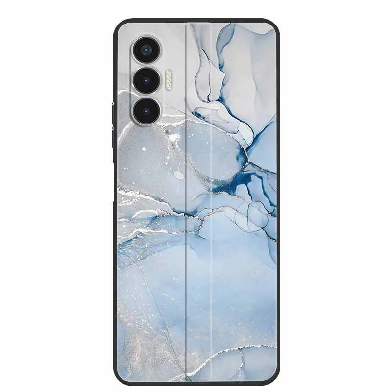 Чехол для Tecno Pova 3 черный бампер мягкий силиконовый чехол из ТПУ POVA защитные чехлы