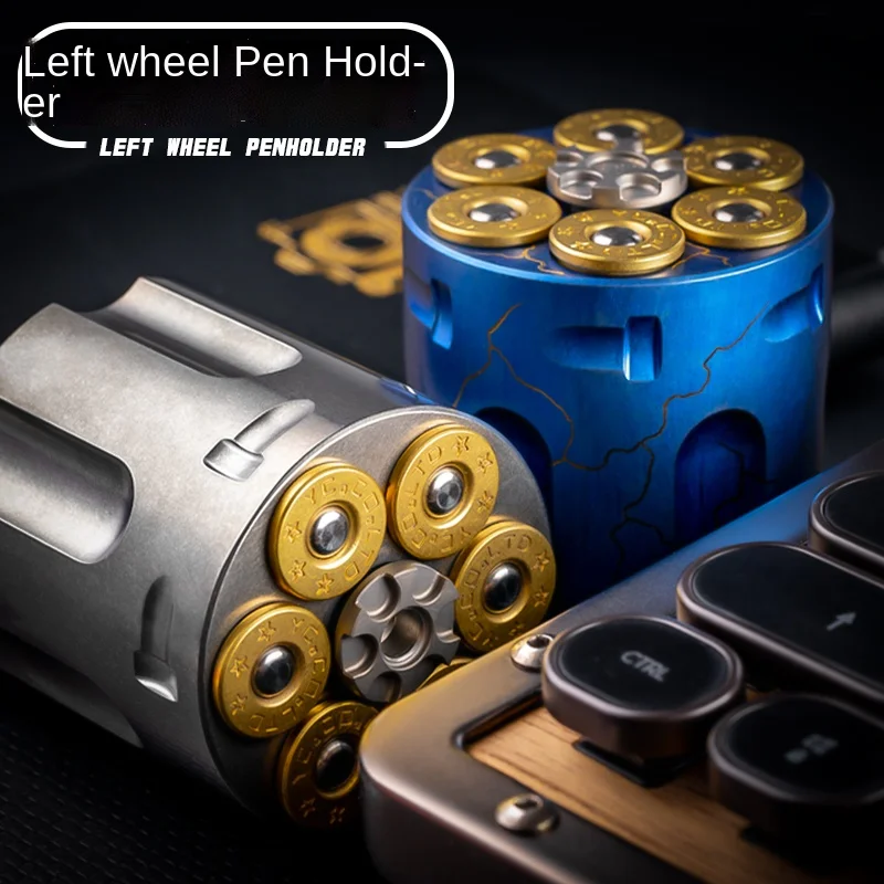 

Left Wheel Creative Pen Holder EDC Fingertip Gyro Adult Pressure Relief Toy Boyfriend Valentine's Day Gift