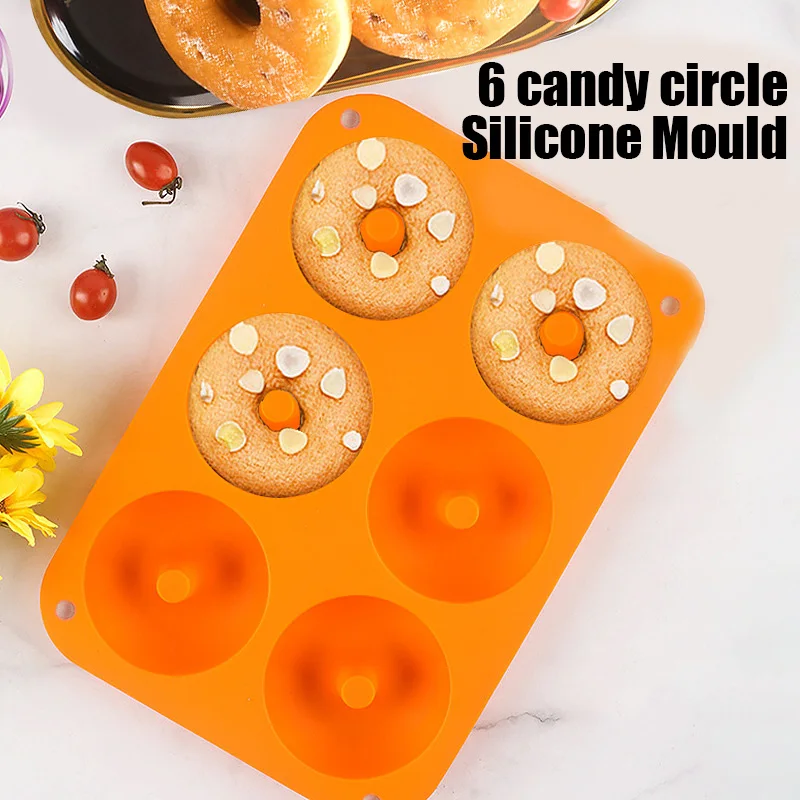 

Silicone Cake Molds Donut Mold Baking Pan Non-Stick Baking Accessories Chocolate Cake Dessert DIY Decoration Tools Donuts Maker