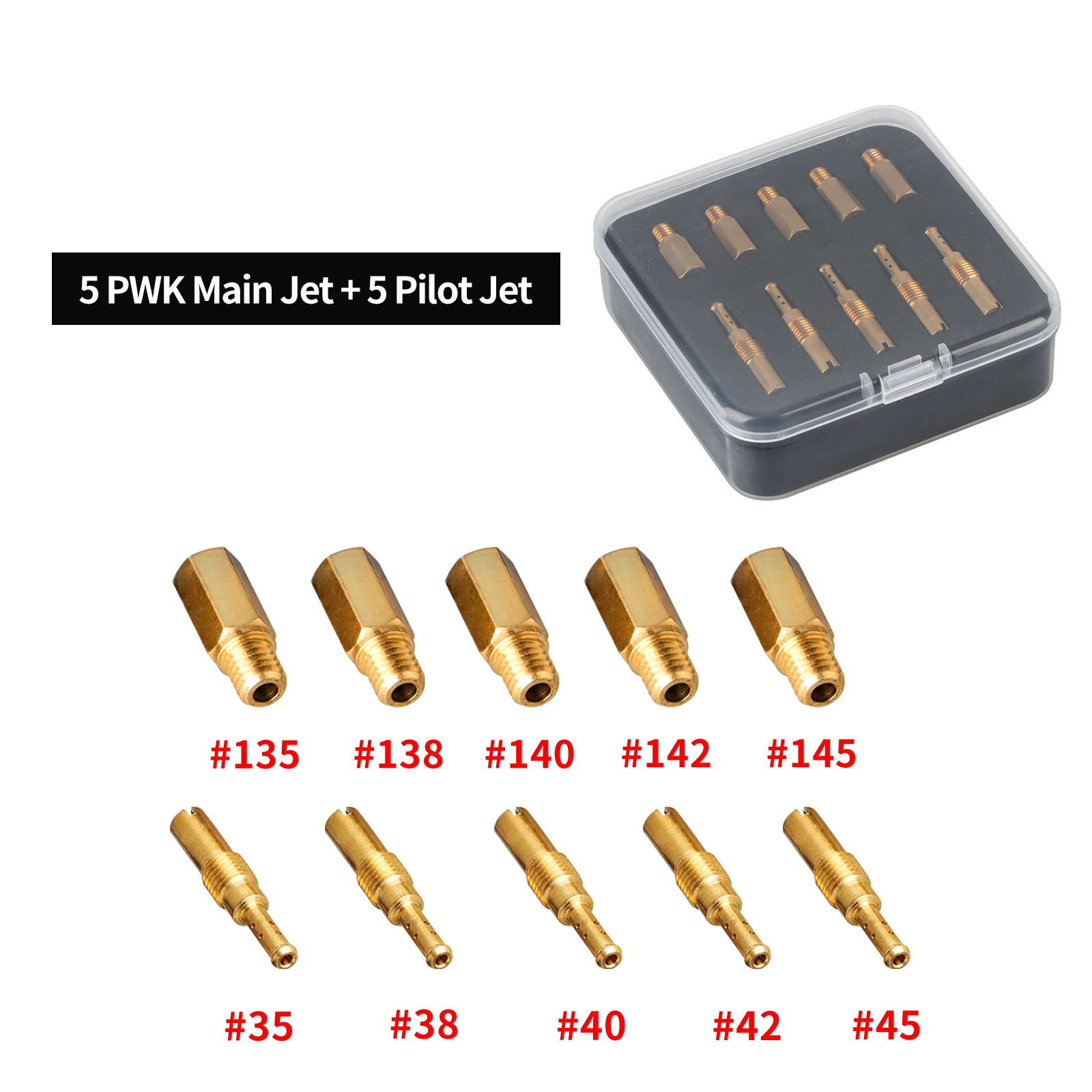 

NIBBI мотоциклетные форсунки карбюратора M5 M6 основная медленная пилотная форсунка для PWK PE Keihin карбюраторный набор форсунок