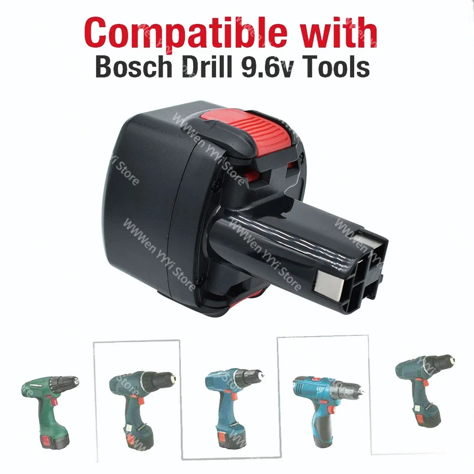 Фото Для Bosch 9,6 V 4800mAh Сменный никель-металлогидридный аккумулятор Battery PSR 960 BAT048 BAT100 BAT119 BH984 BPT1041 23609 32609 PSR960 GSR 9 6V E-2 GSR №5