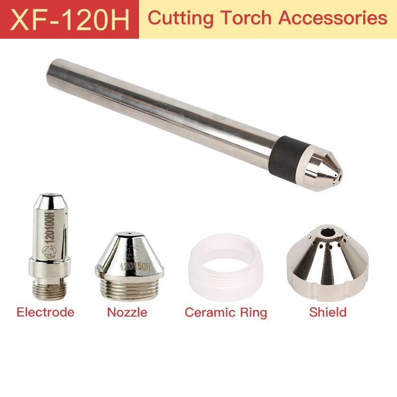 Фото Плазменная резательная головка XUANFENG XF120H, 120А, AC220V, прямого типа, с электрическим поджигом, гарантия 3 месяца, для LGK-120/CUT-100 №2