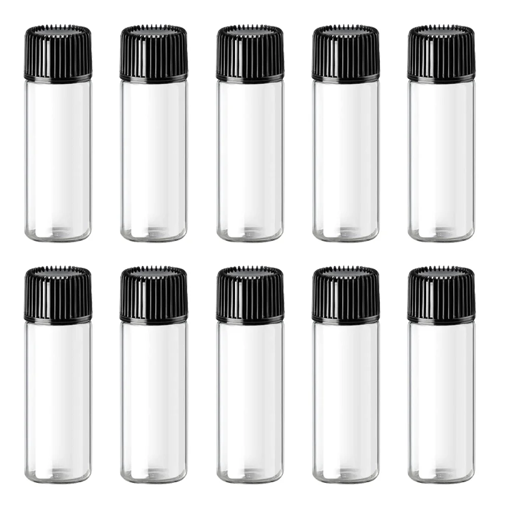 

24 Pcs Transparent Essential Oil Bottle Mini Dispenser Traveling Glass Bottles Makeup Liquid Container Small Screw Lotion