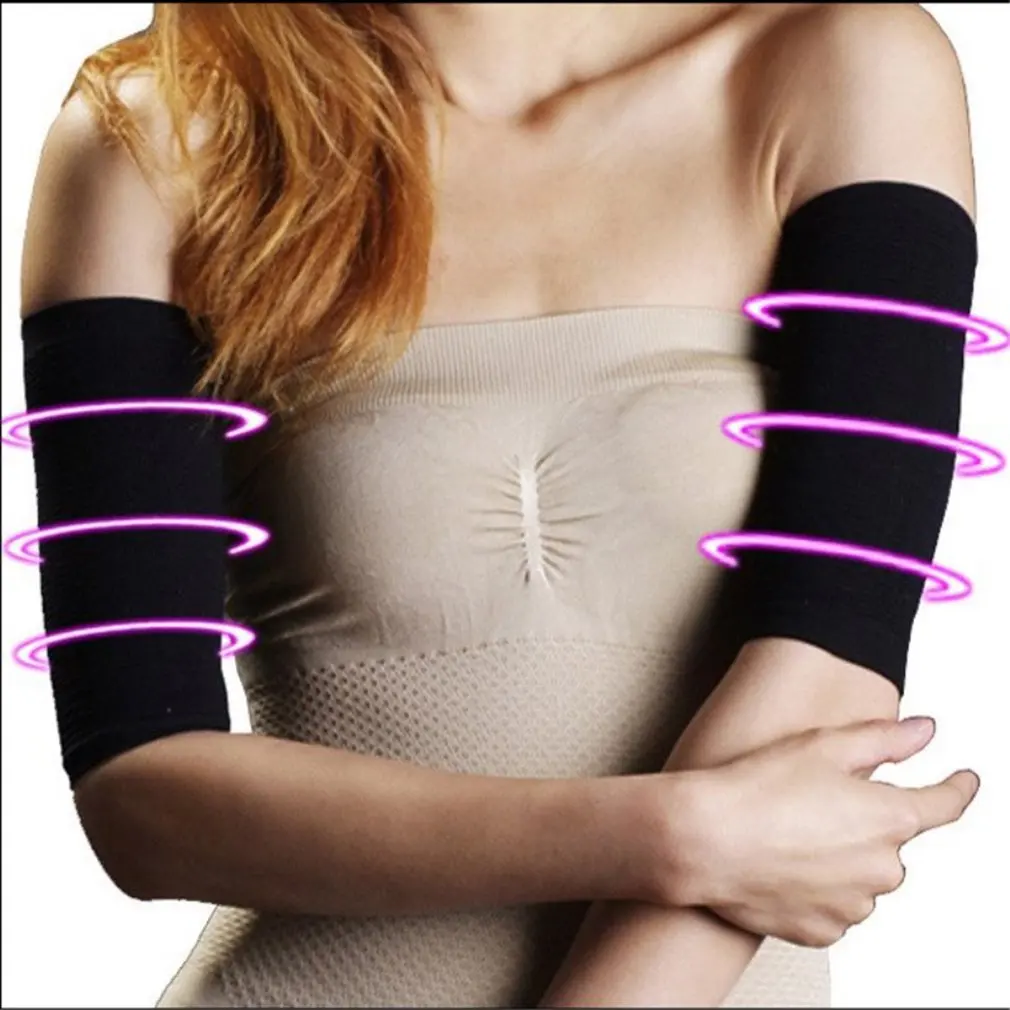 

1Pair Slimming Compression Arm Shaper Slimming Arm Belt Helps Tone Shape Upper Arms Sleeve Shape Taping Massage For Women