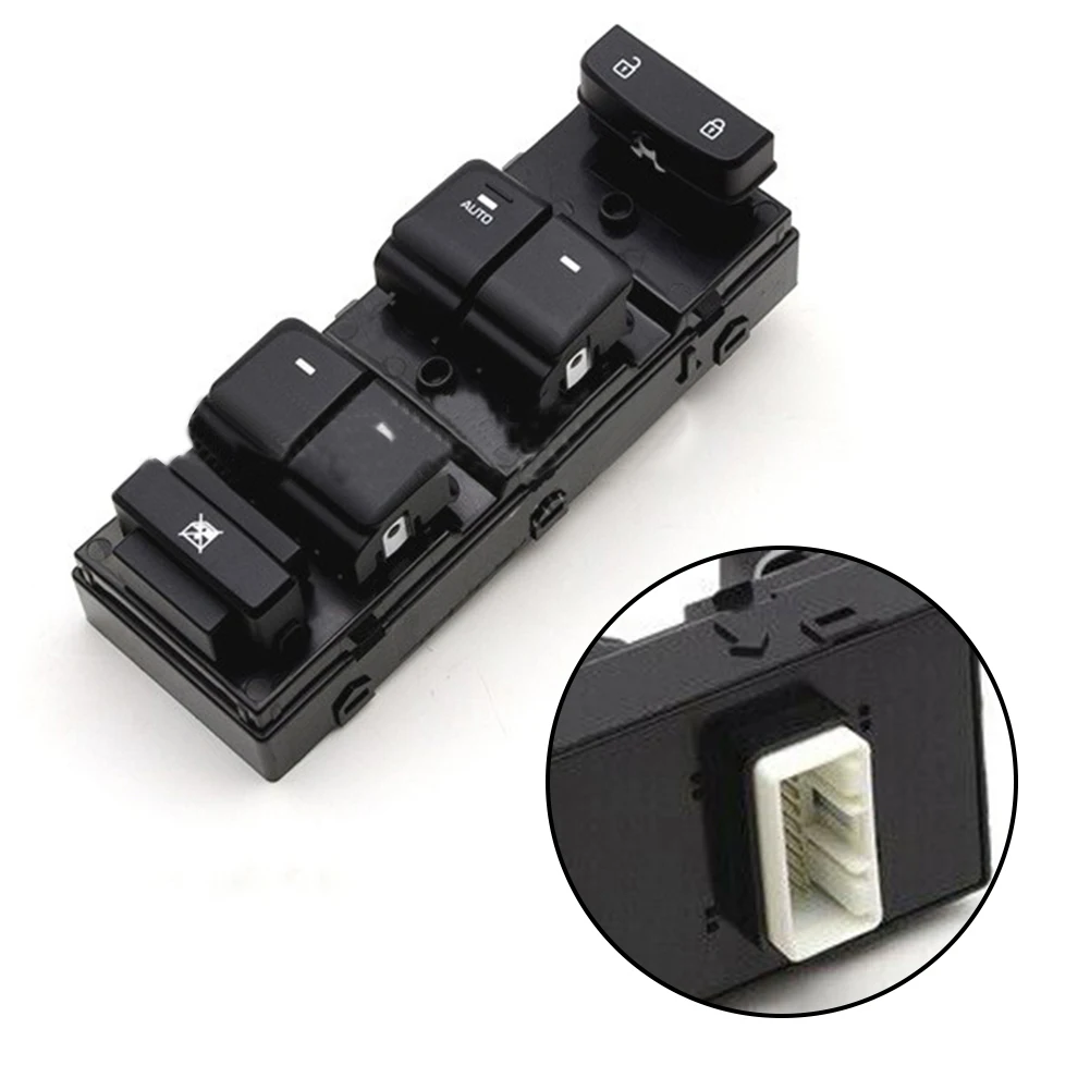 

1X Power Main Switch Driver Door Left For Hyundai Sonata 2015-2019 93570-C1000 Master Control Switch Black ABS