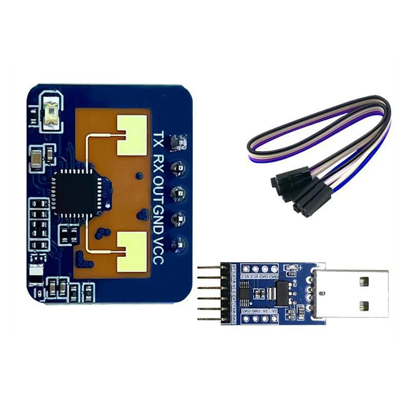 

Комплект 24G Mmwave LD2410C, модуль обнаружения присутствия человека, радар LD2410C