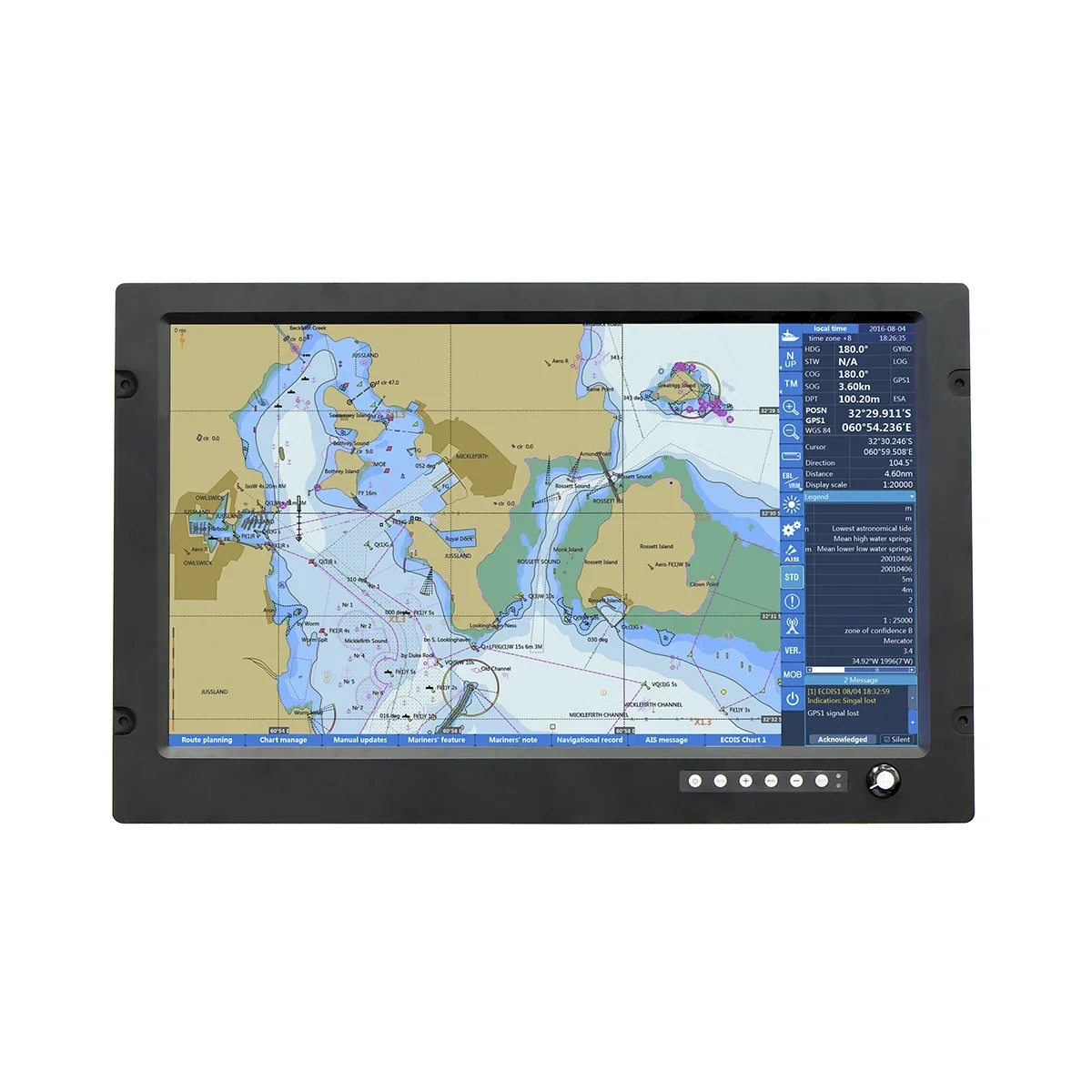 

marine spare parts marine electronics XINUO marine TFT LCD monitor 24" large size HM-2624 with CE certificate IMO standard IP65