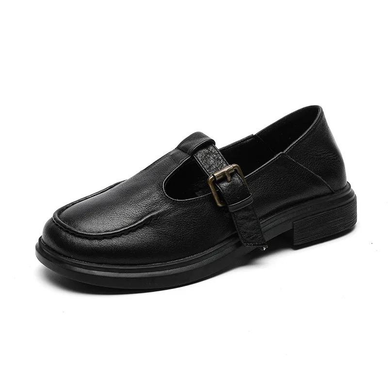 

2021 New Buckle Vintage Handmade Shoes