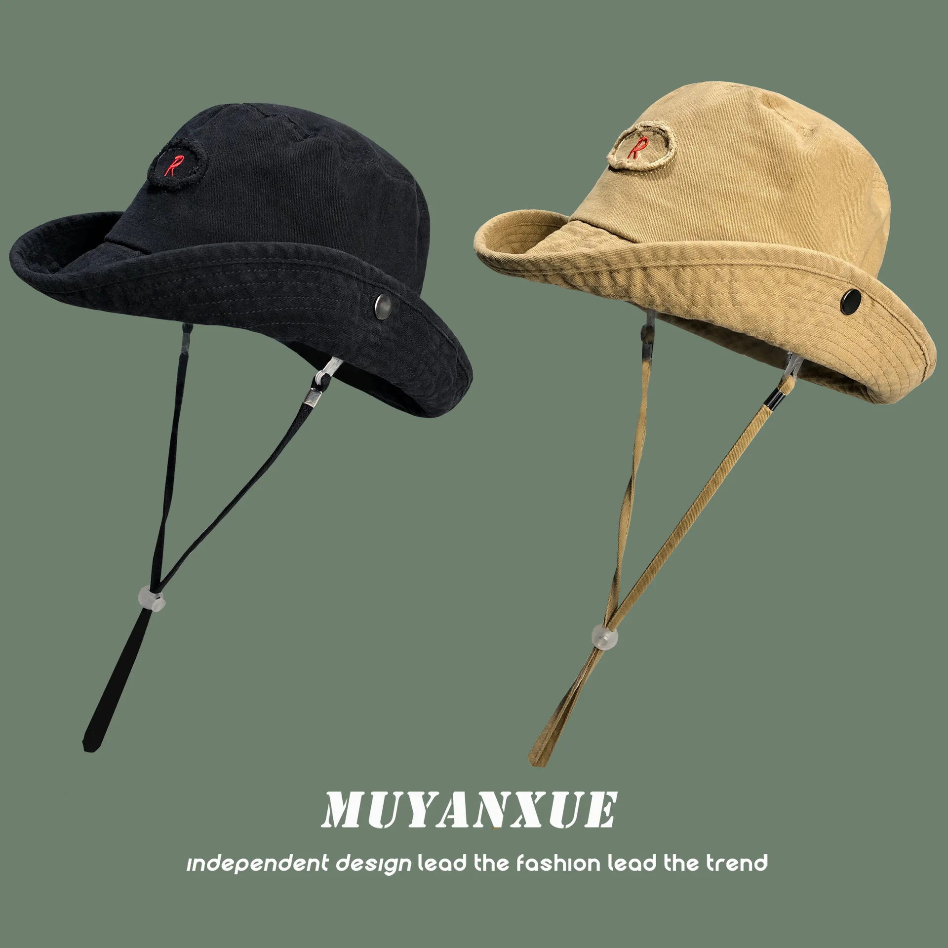 

Japanese outdoor sunscreen fisherman hat female summer sunshade outing mountaineering fishing sun hat male western cowboy hat