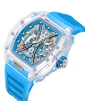 aocasdiy mens watch top brand luxury sports fashion waterproof chronograph rubber strap quartz casual wrist watch