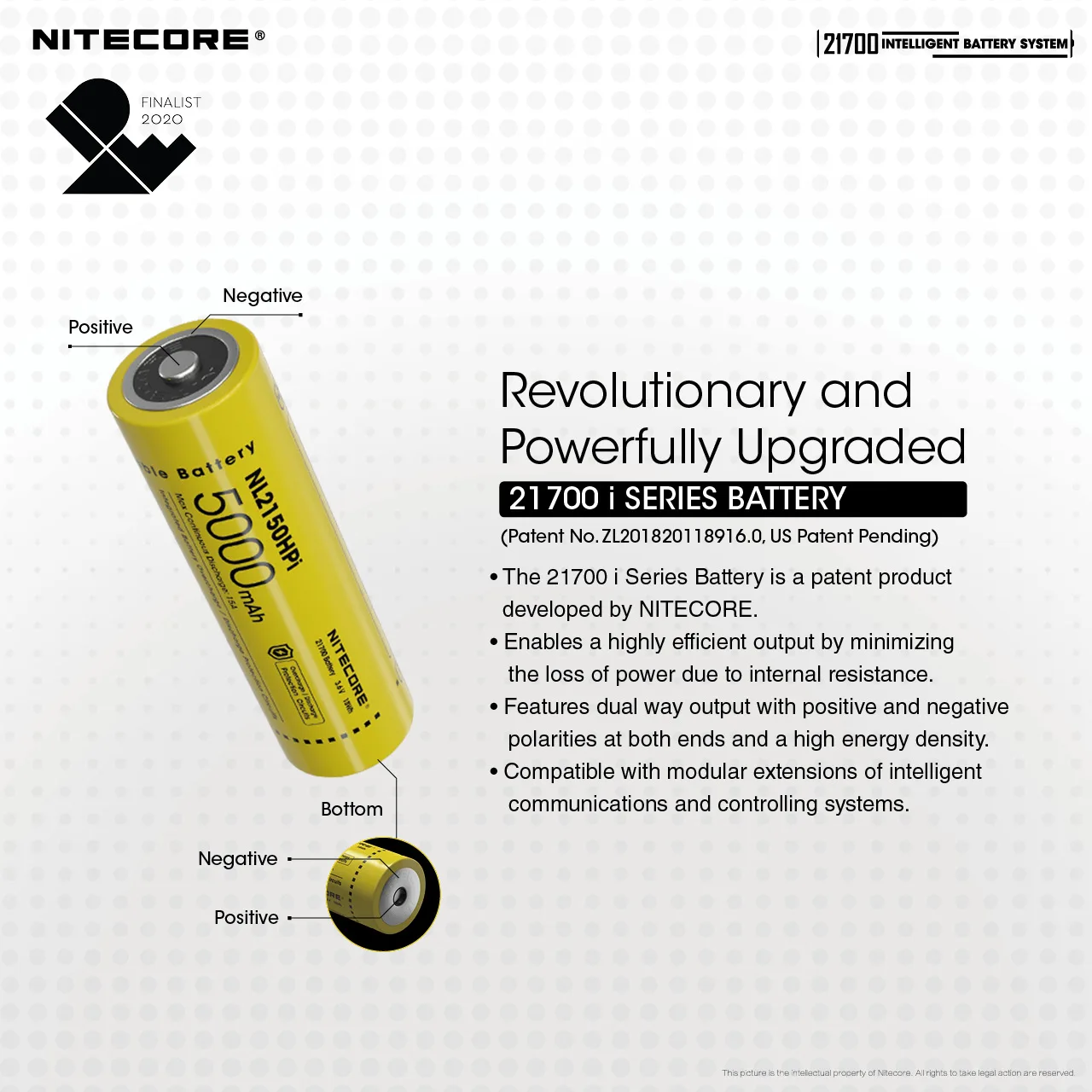 NITECORE NL2150HPi 21700 Intelligent Battery System 15A 3.6V 18Wh 5000mAh i Series  Li-ion Battery UMS4 Smart Batteries Charger enlarge