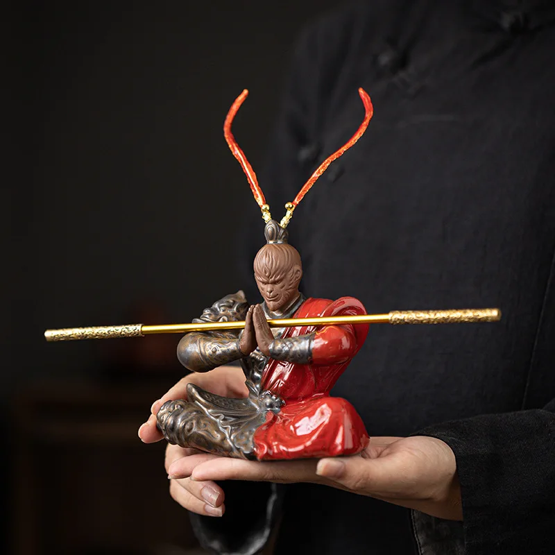 Китайские дзен керамические поделки Sun Wukong Triumph over the украшение с изображением