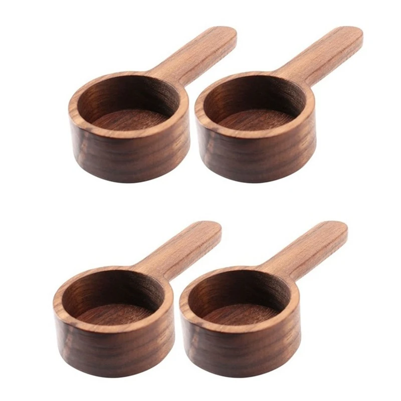 

Retail 4Pcs Wooden Measuring Spoon Set Kitchen Measuring Spoons Tea Coffee Scoop Sugar Spice Measure Spoon Measuring Tool