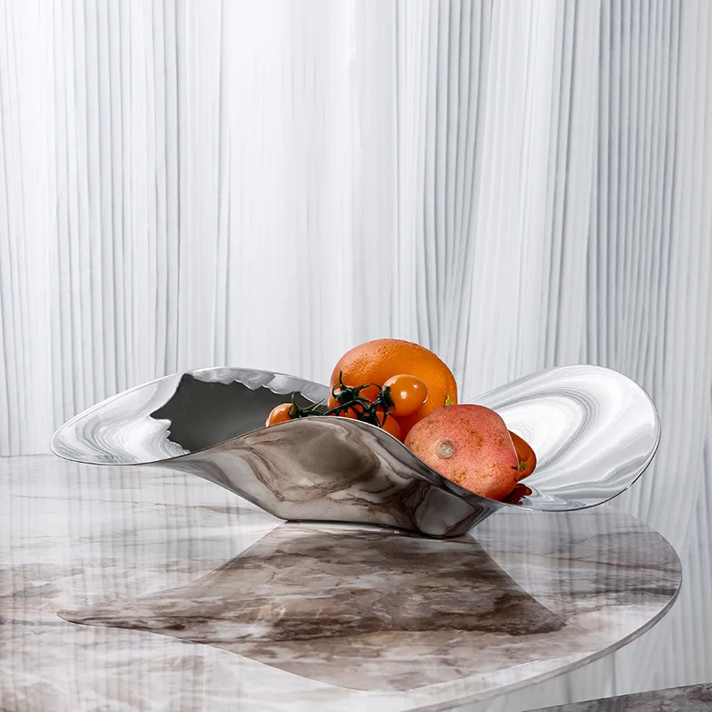 Роскошная уникальная декоративная тарелка из нержавеющей стали Сервировочная