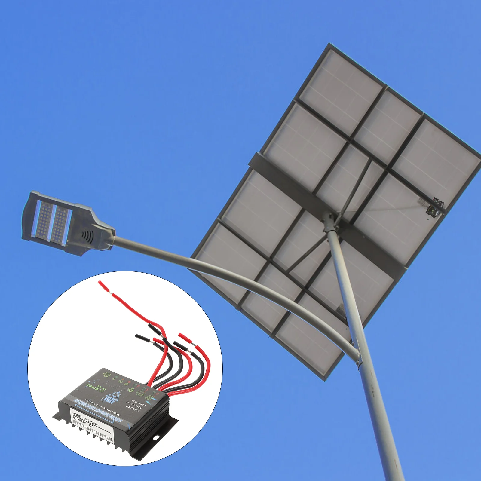 

1 Pc Solar Charge Controller Durable Prime Waterproof Regulator Solar Panel for Billboard