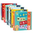 2021, детские игрушки, развивающие Пазлы для раннего развития, буквенно-цифровые карты, игры для малышей, игрушка Монтессори, подарок для детей