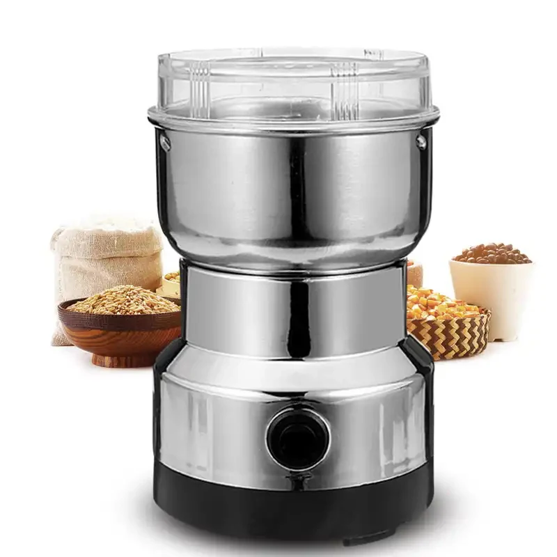 

Electric Coffee Grinder for Home Nuts Beans Spices Blender Grains Grinder Machine Kitchen Multifunctional Coffe Chopper Blades