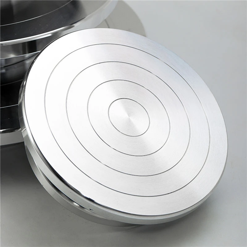 

Double Face Use Aluminum Alloy Turntable For Ceramic Clay Sculpture Platform Pottery Wheel Lazy Susan Rotating Tools