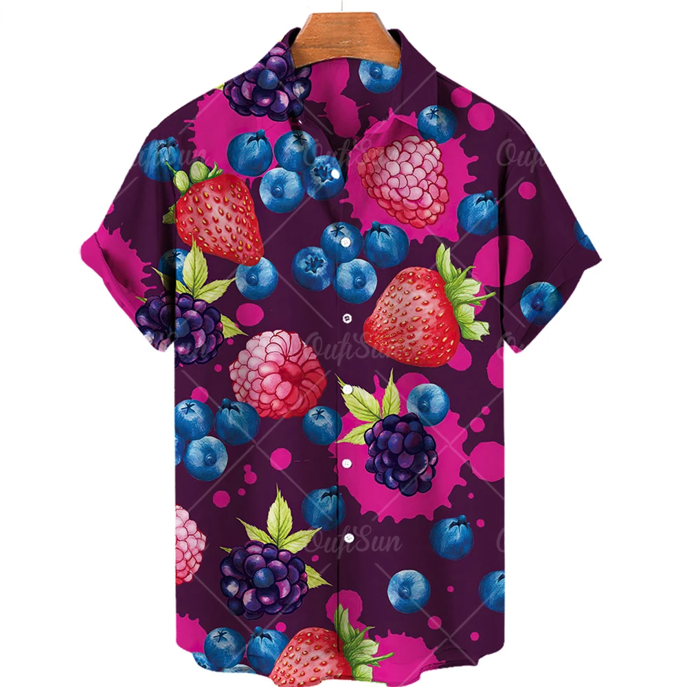 

Summer Men's Hawaiian Shirt Ethnic Short-sleeved Printed Shirt Tunic Jacket Loose Casual Shirt Camisas Para Hombre Ethnic Style