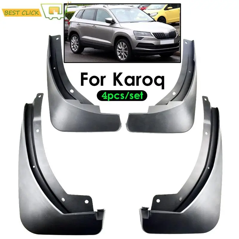 

4 шт. автомобильные брызговики для Skoda Karoq 2017 2018 2019 2020 2021 брызговики брызговики брызговики переднее и заднее стиль