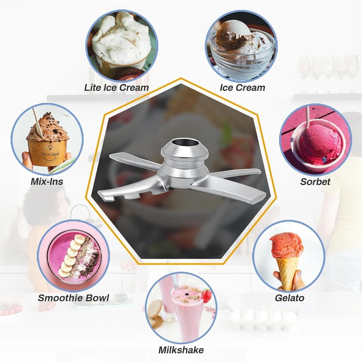 Сменное лезвие весла для мороженых серий Ninja Creami NC300 лопатка смешивания лезвий NC301