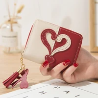 2022 new fashion wallet ladies short wallet zipper coin purse for women luxury trendy coin purse card holder leather mini clutch