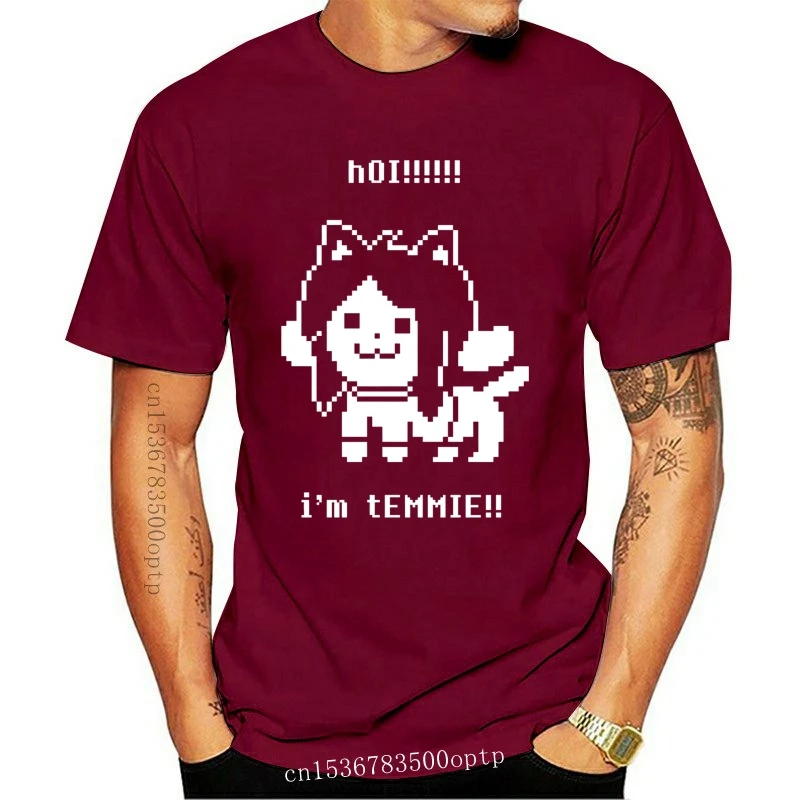 Мужская одежда Undertale Temmie, футболка Undertale Tumblr, хипстерский фриск Sans Flowey ролевая игра Indie Roleindie