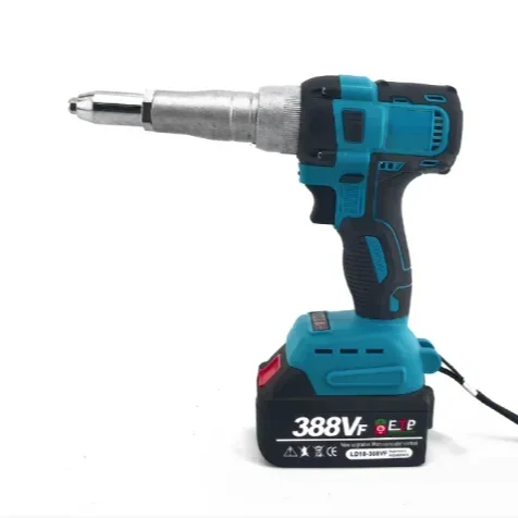 Электронный пистолет для заклепок и гаек с литиевой батареей со светодиодной