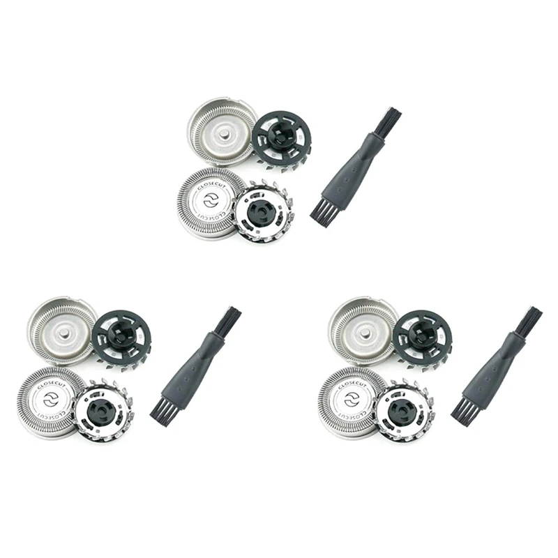 

3Set For Shaver Head Replace Razor Blade S300 Cutter Head SH30-3 Blade Knife Net S301 S331 S321 Accessories