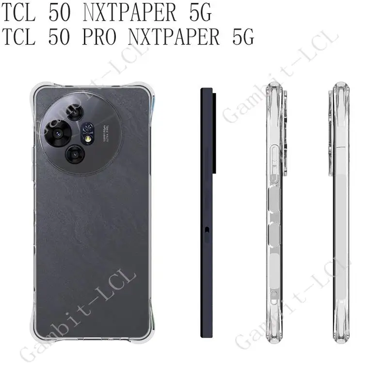 Фото Для смартфона TCL 50 PRO NXTPAPER 5G 6,8 дюйма 2024 T803E, T803D, защитный задний корпус телефона, мягкий ударопрочный чехол из ТПУ №2
