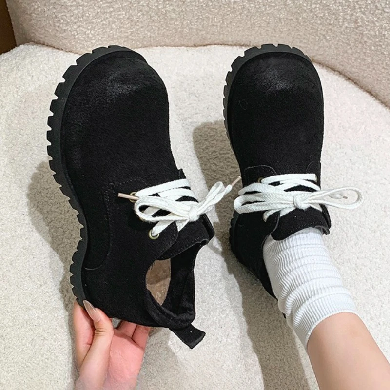 Женские ботильоны повседневные кроссовки на плоской подошве замшевая обувь