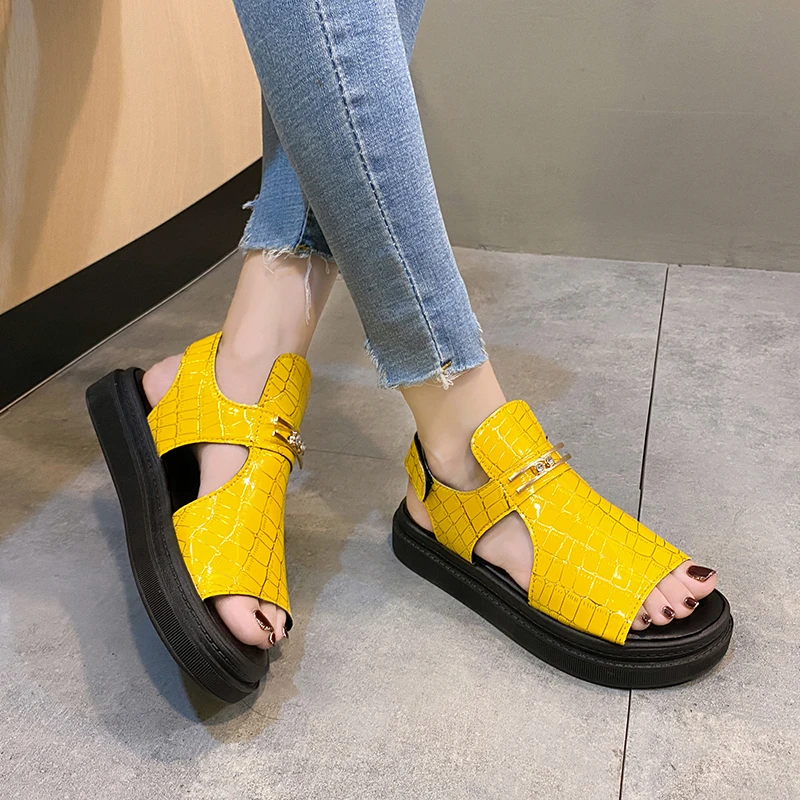 2023 High Quality Women Wedges Sandals Summer 5CM Sandals Height Increasing Open Toed Breathable Ladies Sandals Zapatos Para