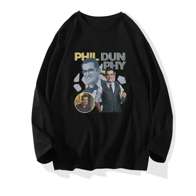 

Phil Dunphy 2023 Американское телевизионное шоу Футболка Оригинальный узор с короткими рукавами 100% хлопчатобумажная футболка Super Street нейтральный