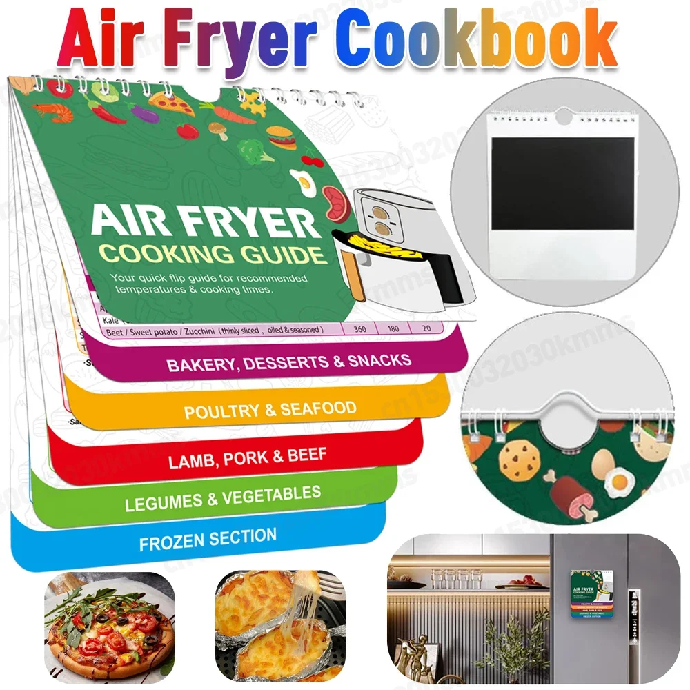 Магнитная кулинарная книга Apwikoker Wok Burner с мгновенными аксессуарами