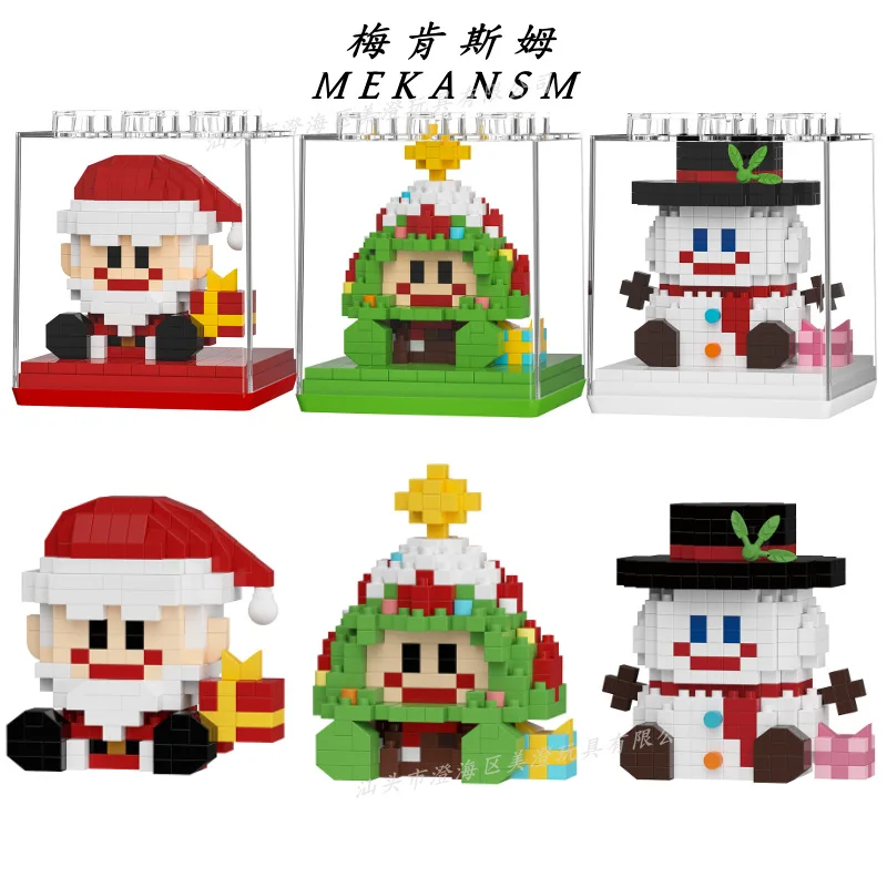 Рождественский дом мини-строительные блоки игрушки для детей девочек от 7 до 10