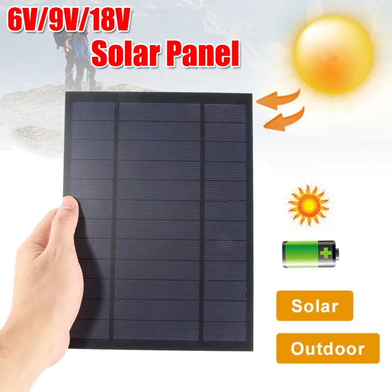 6V 9V 18V Mini Solar Panel 10W 20W 30W Portable Waterproof S