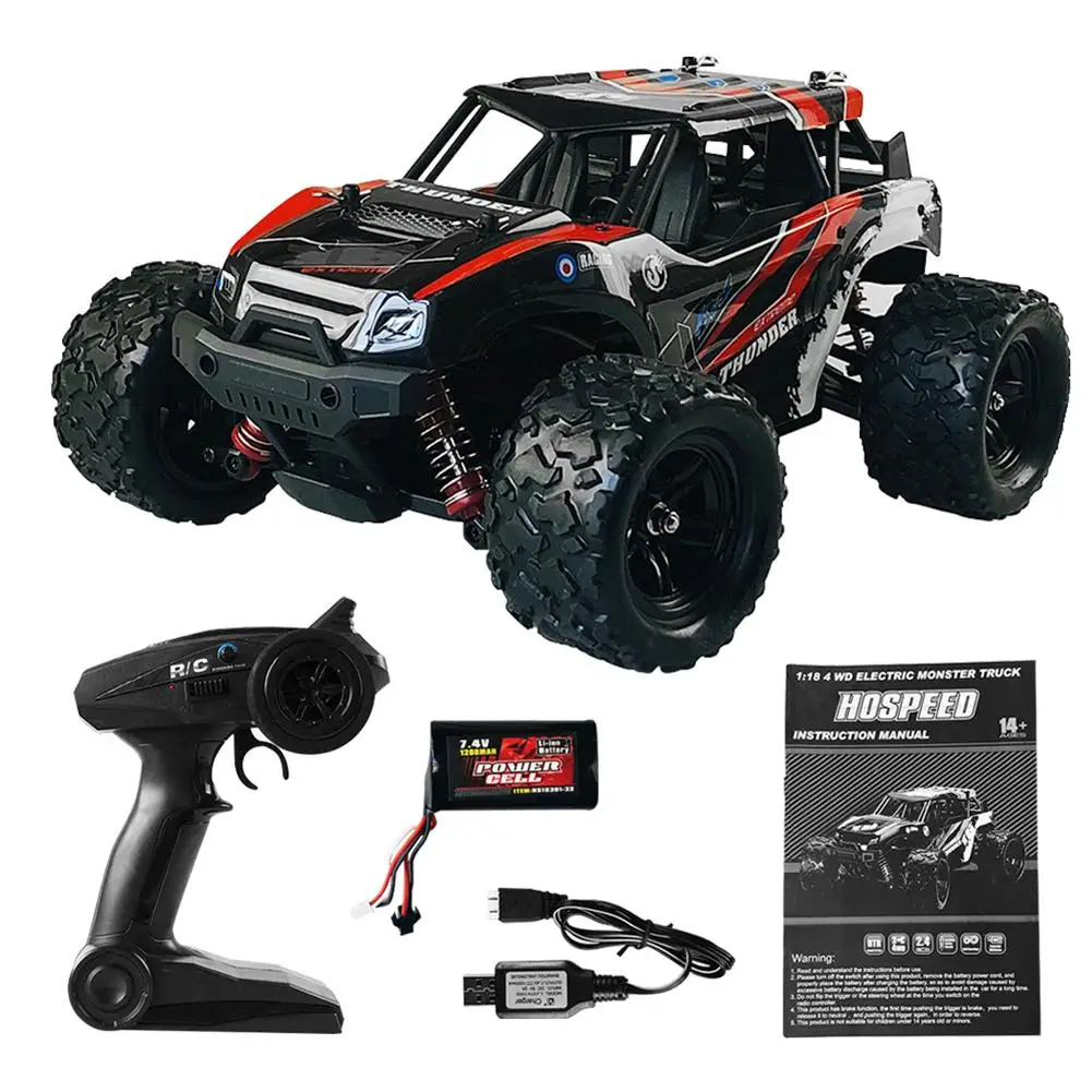

18311/18312 2.4GHz 1:18 Remote Control Car High-speed 36Km/h Off-Road Vehicle 4WD Rc Car Toy For Birthday Gifts