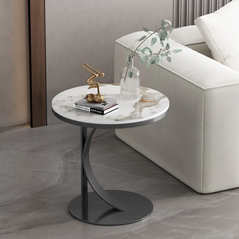 

Round Makeup Portable Table Bistro Bedside Laptop Balcony Marble Table Hallway Sweet Camping Mesas Living Room Furniture T50CJ