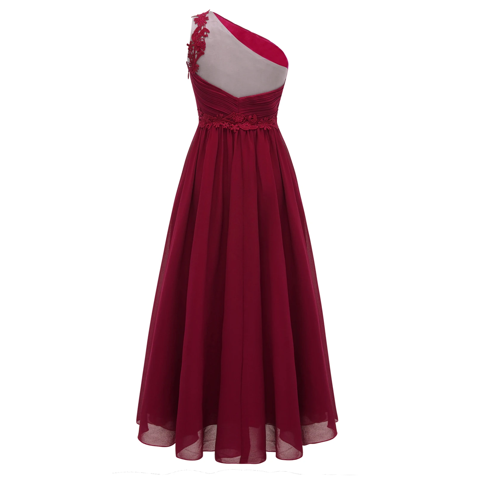 Шифоновое платье с открытым плечом без рукавов цветочным принтом