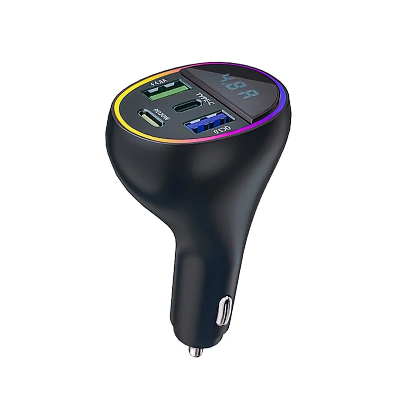 Автомобильное зарядное устройство с 2 USB-портами 3 1 а дисплеем напряжения