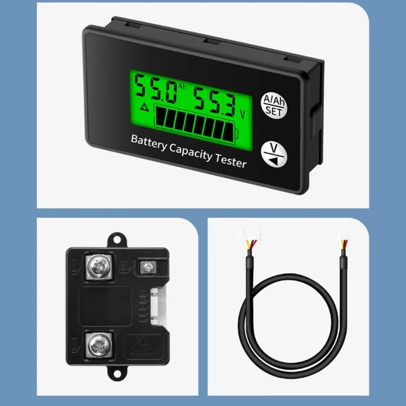 

Ammeter LED Display Voltmeter Mini Voltage Meter Power Percentage Tester