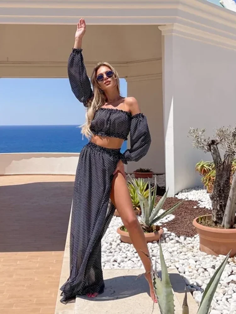 Леопардовая накидка на бикини женские комплекты из двух предметов сетчатый