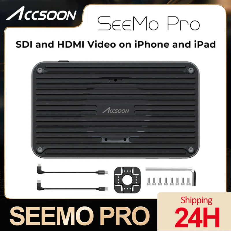 Фото Accsoon SeeMo Pro SDI to USB C Video Capture Адаптер для iPhone 1080P HD-адаптер Трансформирует устройства Ios в производственный монитор №1