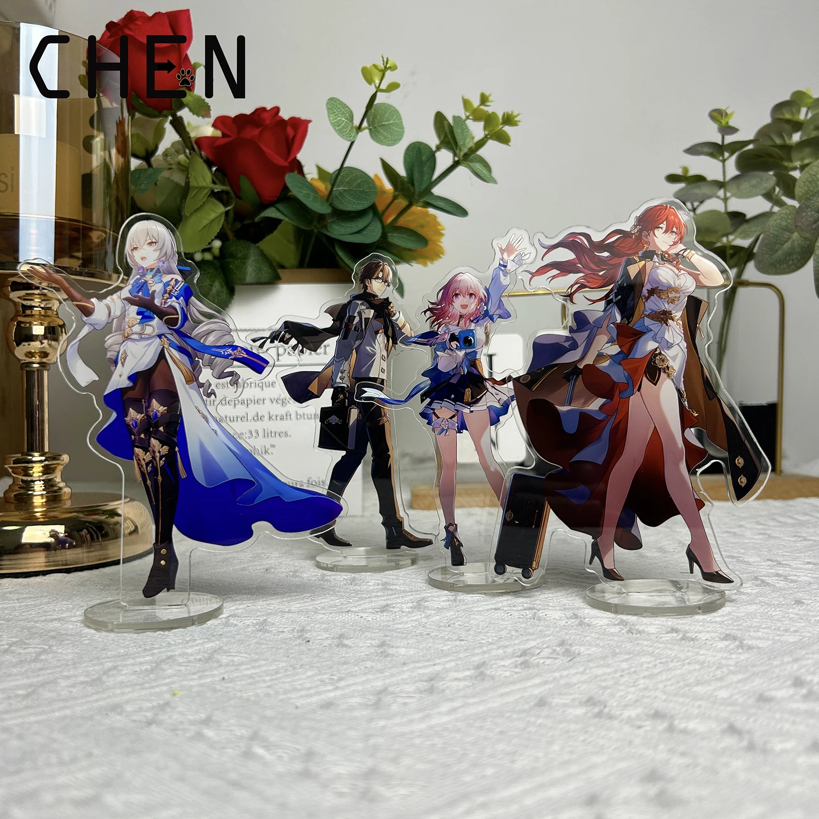 

15cm Game Honkai: Star Rail Acrylic Stand Action March 7th Dan Heng Kafka Asta Bronya Herta Arlan Figures Desk Model Plate Toys