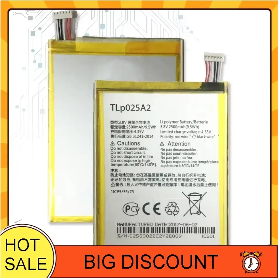 Аккумулятор TLp025A2 2500 мАч для мобильного телефона Alcatel One Touch Pop 3 (5 5) 5054A OT-5054 5054T 5054D