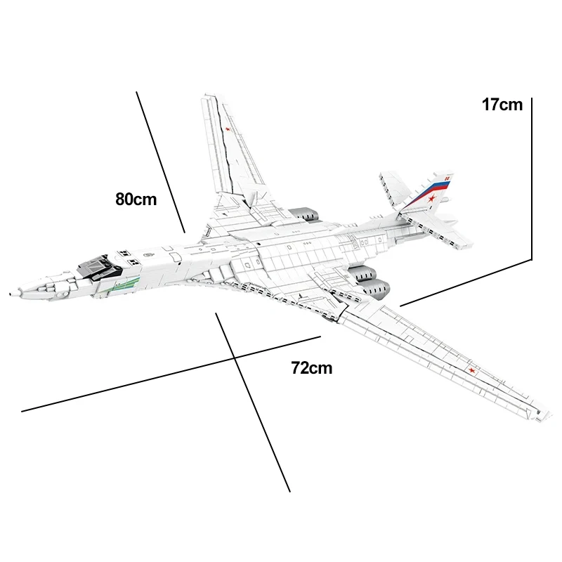 Конструктор Военный русский стиль черный Джек стратегический бомбардировщик Moc