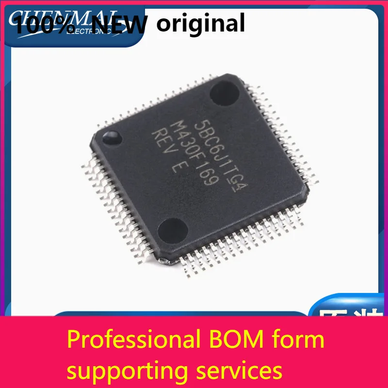 

Оригинальный продукт LQFP64 MSP430F169IPMR 16-битный микроконтроллер (MCU) новый оригинальный Оригинальный оригинальный чип IC 100% оригинал