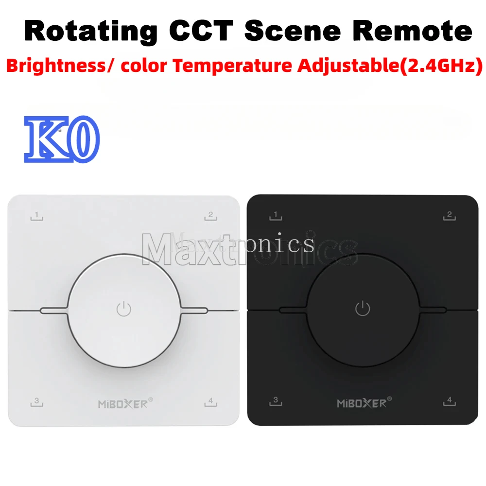Фото 2,4 ГГц Miboxer K0 86, вращающееся колесо CCT, сцена, дистанционная регулировка цветовой температуры, яркости, диммер, двойной белый светодиодный переключатель, контроллер №2