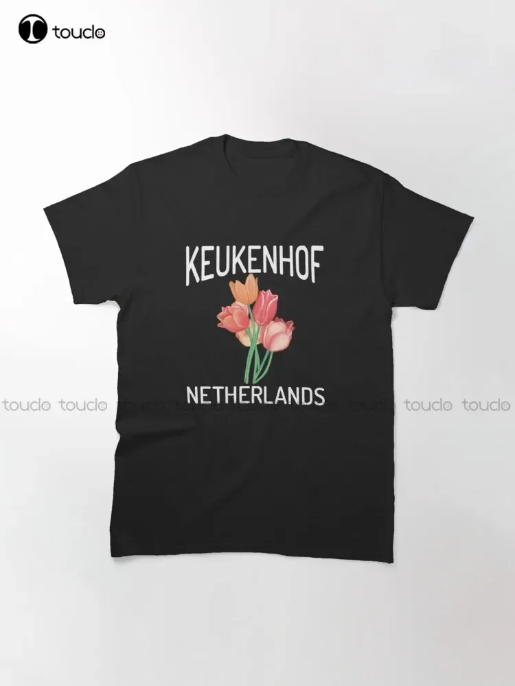Keukenhof Нидерланды Фестиваль тюльпанов Классическая футболка Хэллоуин Рубашки для